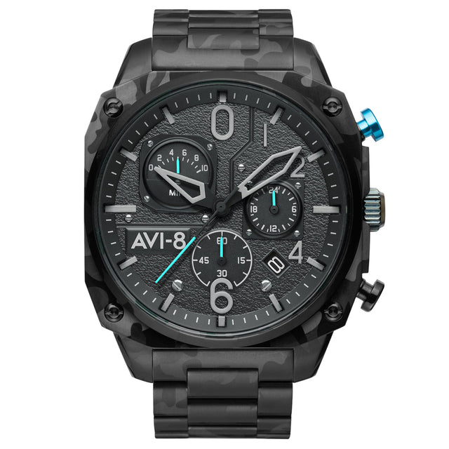 Chronograph Watch - AVI-8 Men's Night Camo Hawker Hunter Watch AV-4052-11