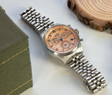 Chronograph Watch - AVI-8 Men's Salmon Flyboy Chronograph Watch AV-4076-44
