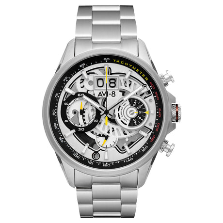 Chronograph Watch - AVI-8 Men's White Hawker Harrier Chronograph Watch AV-4065-11
