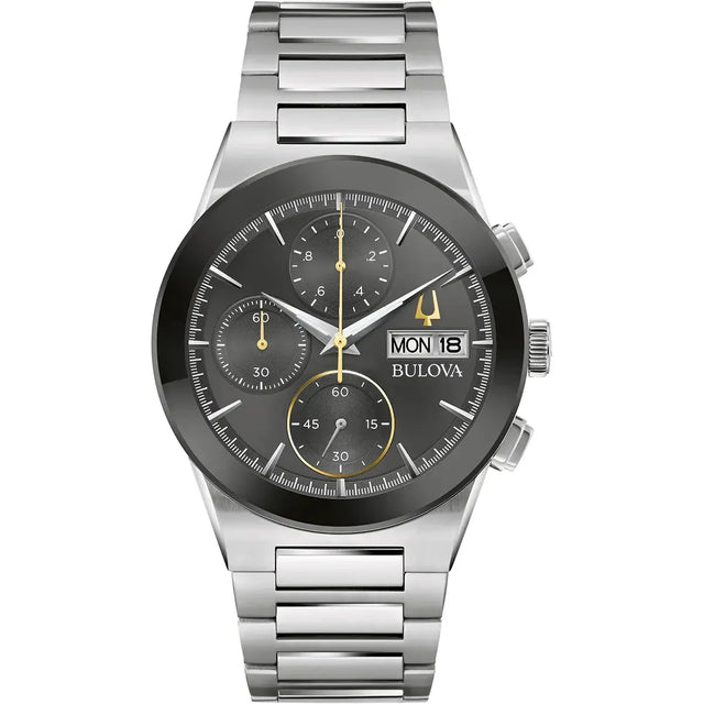 Chronograph Watch - Bulova Millennia Men's Silver Watch 96C149
