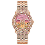 Chronograph Watch - Guess GW0365L3 Ladies Cascade Rose Gold Watch