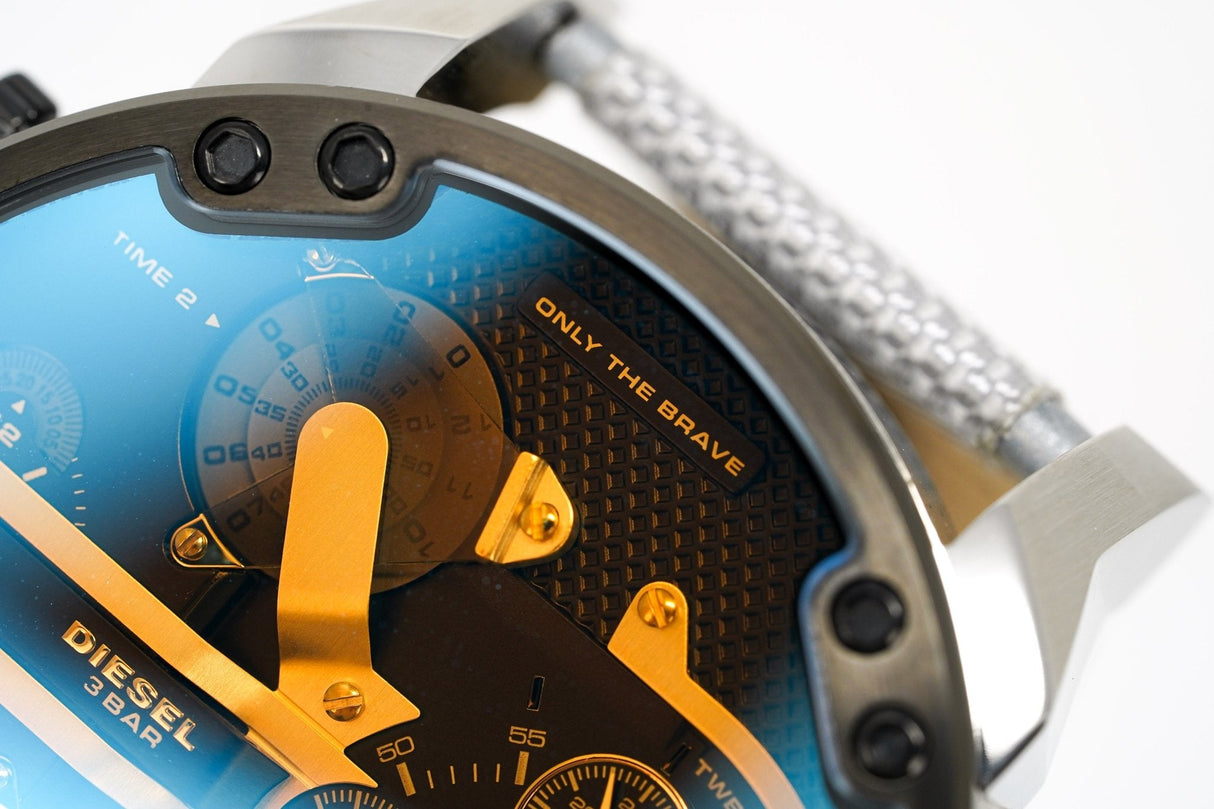 Diesel Men's Chronograph Watch Mr Daddy 2.0 Black DZ7429 - Designer Watch Store