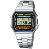 Digital Watch - Casio Classic Vintage Retro Unisex Silver Watch A168WA-1YES