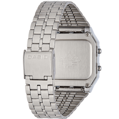 Digital Watch - Casio Collection Unisex Silver Watch A500WEA-1EF