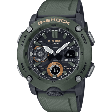 Digital Watch - Casio G-Shock Carbon Khaki Watch GA-2000-3AER