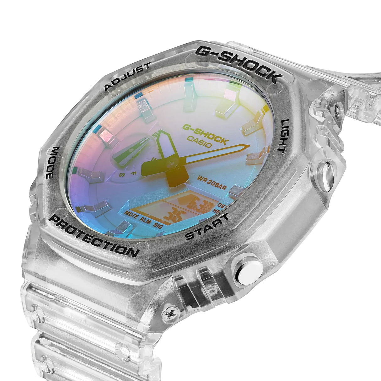 Digital Watch - Casio G-Shock Men's Iridescent Watch GA-2100SRS-7AER