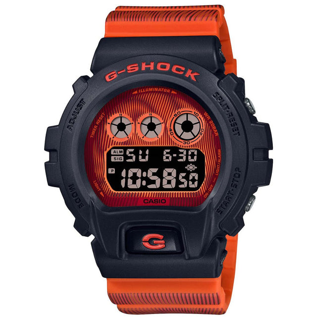 Digital Watch - Casio G-Shock Time Distortion Limited Men's Red Watch DW-6900TD-4ER