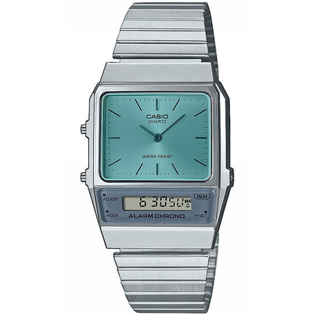 Digital Watch - Casio Vintage Edgy Men's Silver Watch AQ-800EC-2AEF