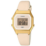 Digital Watch - Casio Vintage Ladies Cream Watch LA680WEGL-4EF