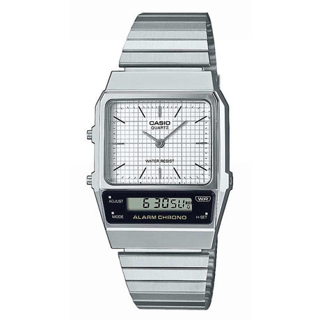 Digital Watch - Casio Vintage Men's Silver Watch AQ-800E-7AEF