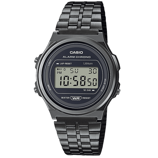 Digital Watch - Casio Vintage Unisex Black Watch A171WEGG-1AEF