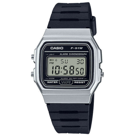 Digital Watch - Casio Vintage Unisex Black Watch F-91WM-7AEF