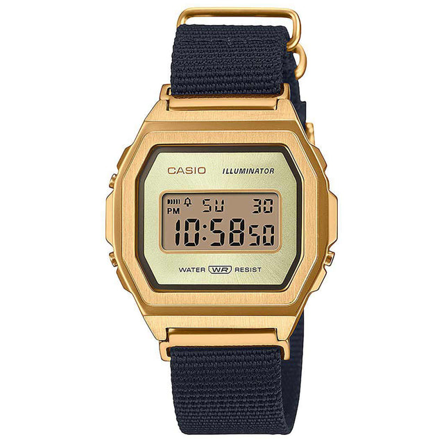 Digital Watch - Casio Vintage Unisex Gold Watch A1000MGN-9ER
