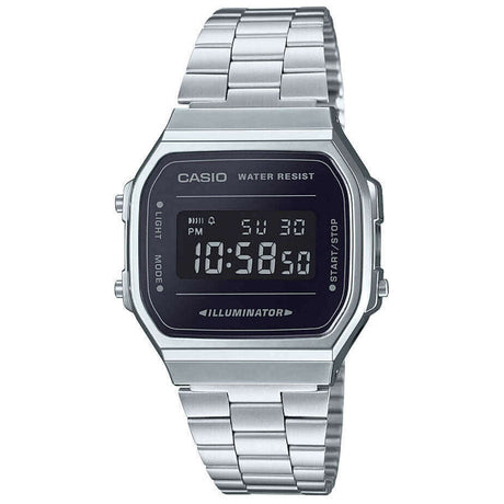 Digital Watch - Casio Vintage Unisex Silver Watch A168WEM-1EF