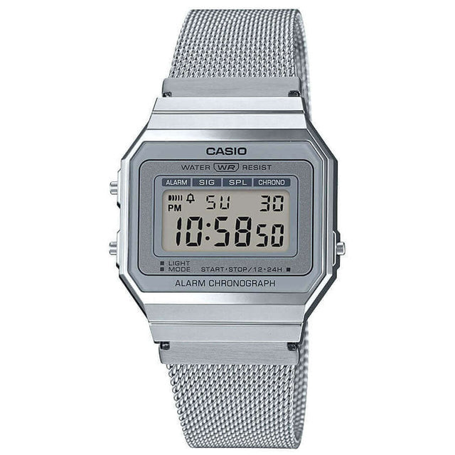 Digital Watch - Casio Vintage Unisex Silver Watch A700WEM-7AEF