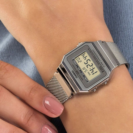 Digital Watch - Casio Vintage Unisex Silver Watch A700WEM-7AEF