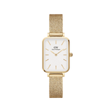 Daniel Wellington Quadro Pressed Evergold Ladies White Watch DW00100556