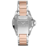 Emporio Armani Men's Diver Watch Two Tone Rose Gold AR11340