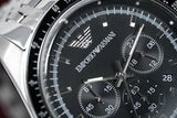 Emporio Armani Men's Tazio Chronograph Watch Steel AR5988 - Designer Watch Store