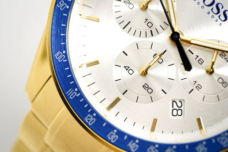 Hugo Boss Men's Watch Chronograph Trophy Gold HB1513631 - Designer Watch Store