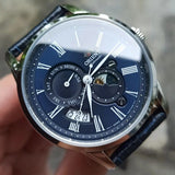 Mechanical Watch - Orient Sun And Moon Men's Blue Watch RA-AK0011D10B