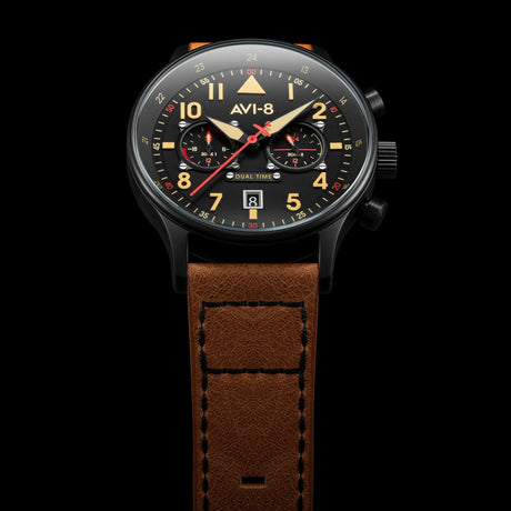 Pilot Watch - AVI-8 Carey Dual Time Debden Watch AV-4088-03