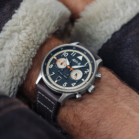 Pilot Watch - AVI-8 Carey Dual Time Manston Watch AV-4088-01