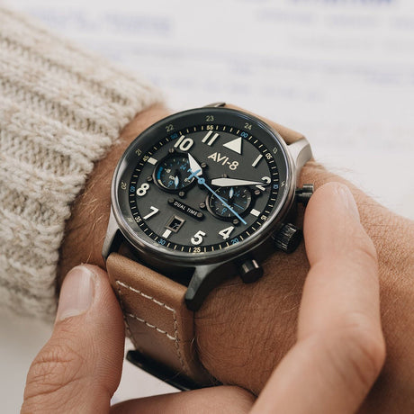 Pilot Watch - AVI-8 Carey Dual Time Orissa Watch AV-4088-04