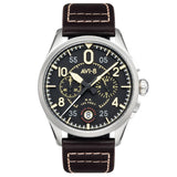 Pilot Watch - AVI-8 Spitfire Lock Midnight Oak Chrono Watch AV-4089-01