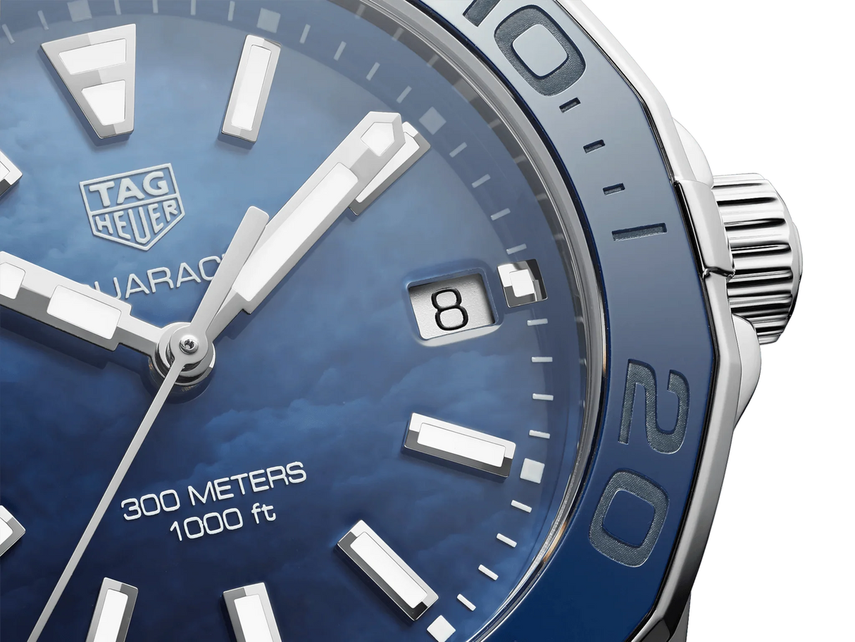 Tag Heuer Ladies Watch Aquaracer Blue Ceramic 35mm WAY131S.BA0748 - Designer Watch Store