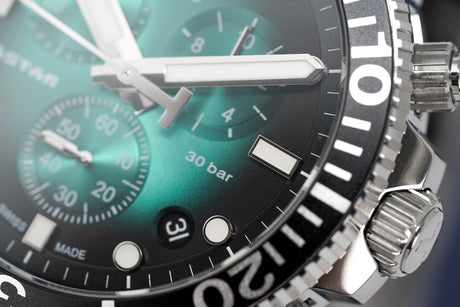 Tissot Chronograph Men's Watch SEASTAR 1000 Green T1204171109101 - Designer Watch Store