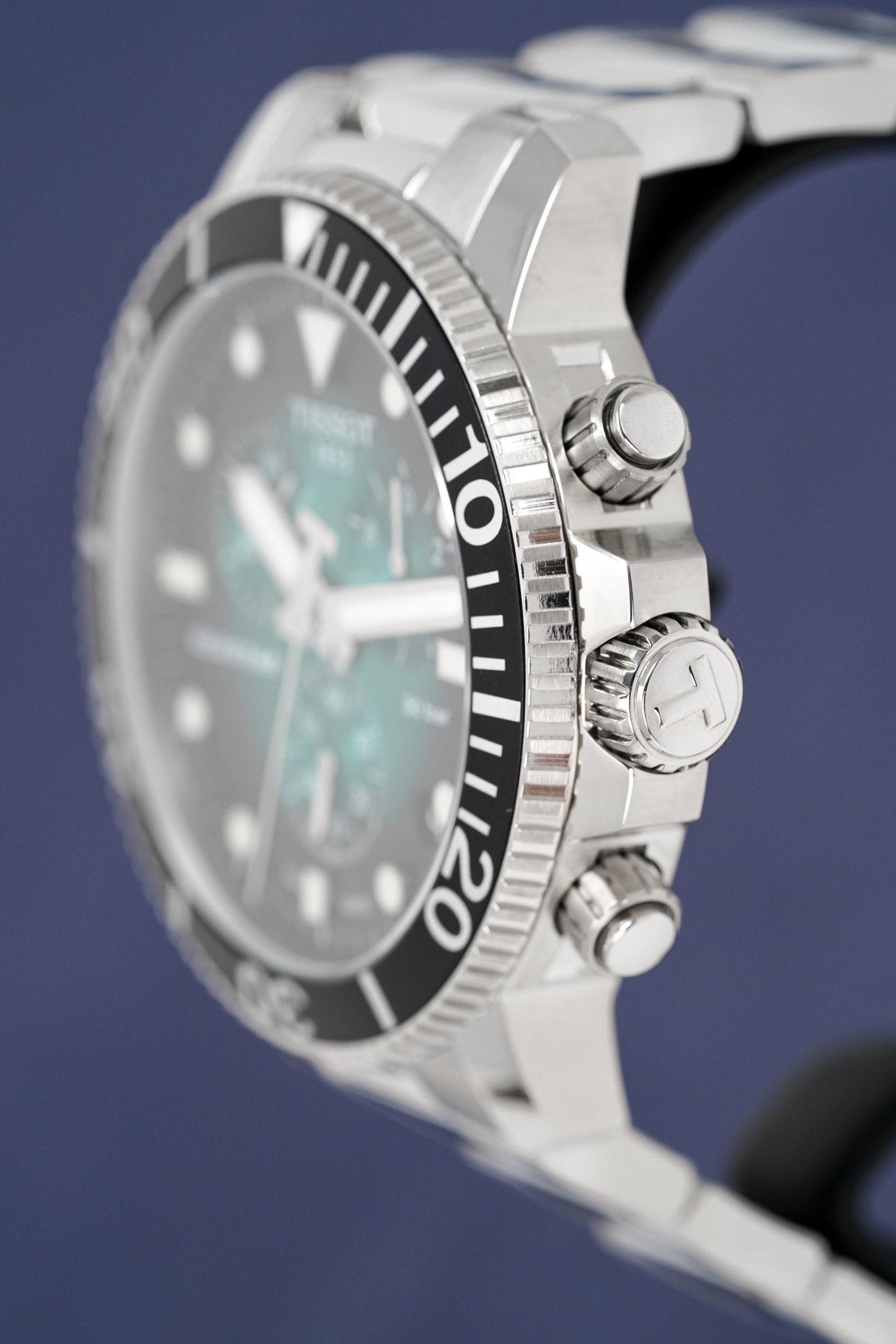 Tissot Chronograph Men's Watch SEASTAR 1000 Green T1204171109101 - Designer Watch Store