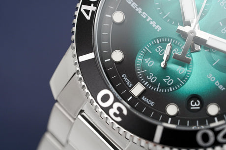 Tissot Chronograph Men's Watch SEASTAR 1000 Green T1204171109101 - Designer Watch Store