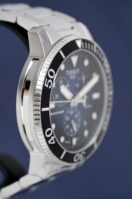 Tissot Chronograph Watch SEASTAR 1000 Blue T1204171104101 - Designer Watch Store