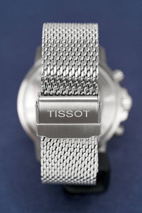 Tissot Chronograph Watch SEASTAR 1000 Green Mesh T1204171109100 - Designer Watch Store