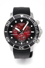 Tissot Chronograph Watch SEASTAR 1000 Red Rubber T1204171742100 - Designer Watch Store
