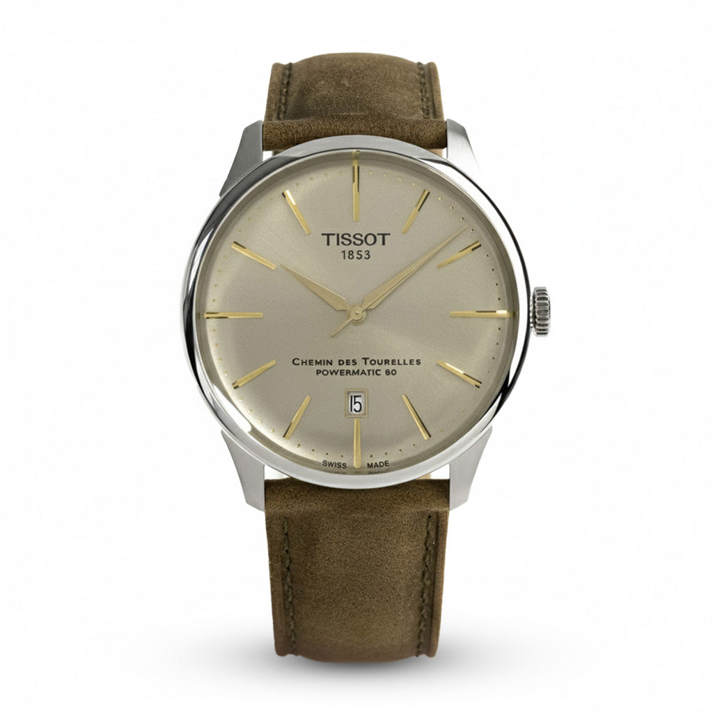Tissot Men’s Watch 42mm Chemin des Tourelles Champagne