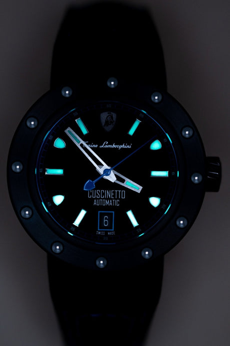Tonino Lamborghini Cuscinetto Date Blue - Designer Watch Store