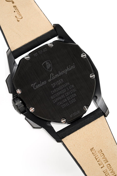 Tonino Lamborghini Men's Chronograph Watch New Spyder Black TLF-A13-5 - Designer Watch Store