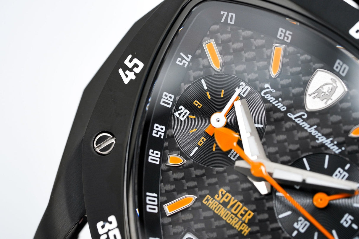 Tonino Lamborghini Men's Chronograph Watch New Spyder Orange TLF-A13-6 - Designer Watch Store