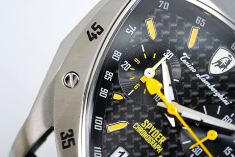 Tonino Lamborghini Men's Chronograph Watch New Spyder Yellow TLF-A13-2 - Designer Watch Store