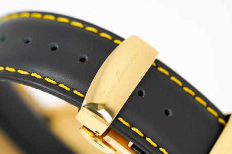 Tonino Lamborghini Men's Chronograph Watch Spyder Horizontal Yellow Gold T20SH-B - Designer Watch Store