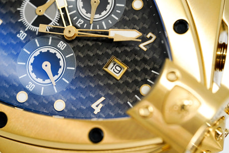 Tonino Lamborghini Men's Chronograph Watch Spyder Horizontal Yellow Gold T20SH-B - Designer Watch Store