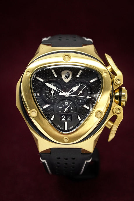 Tonino Lamborghini Spyder X Chronograph Date Gold - Designer Watch Store