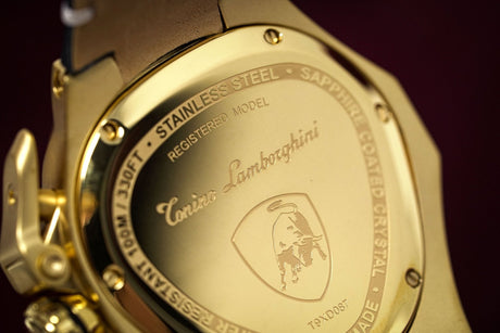 Tonino Lamborghini Spyder X Chronograph Date Gold - Designer Watch Store