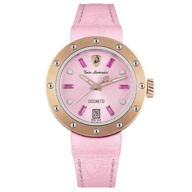 Tonino Lamborghini Watch Cuscinetto Lady Pink TLF-A05-4 - Designer Watch Store