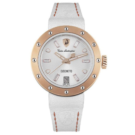 Tonino Lamborghini Watch Cuscinetto Lady White TLF-A05-5 - Designer Watch Store