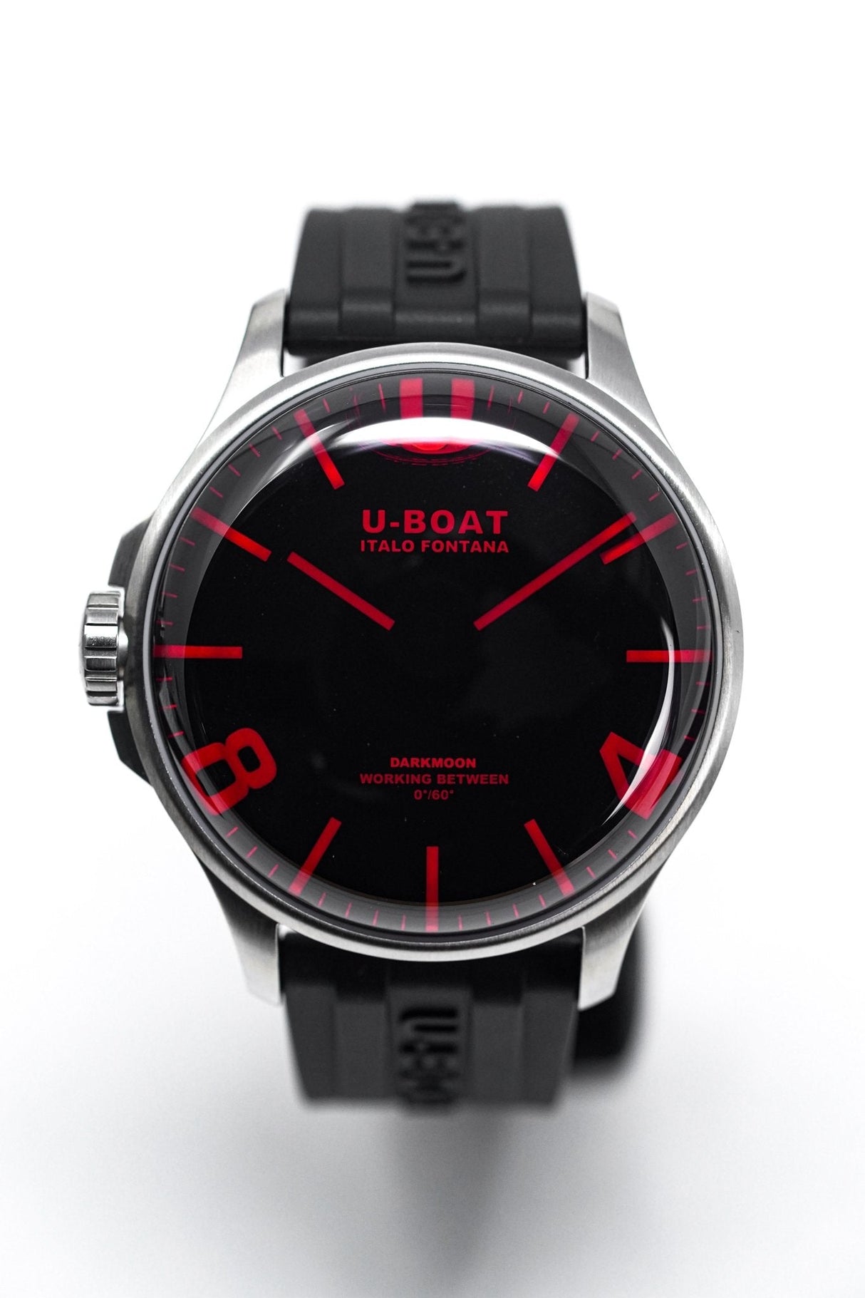 U-Boat Darkmoon 44 Red Sapphire Steel - 2021 EDITION 8465/B - Designer Watch Store