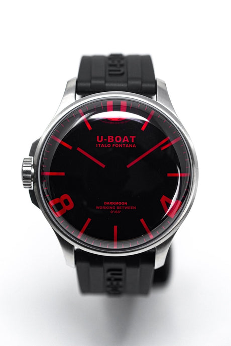 U-Boat Darkmoon 44 Red Sapphire Steel - 2021 EDITION 8465/B - Designer Watch Store