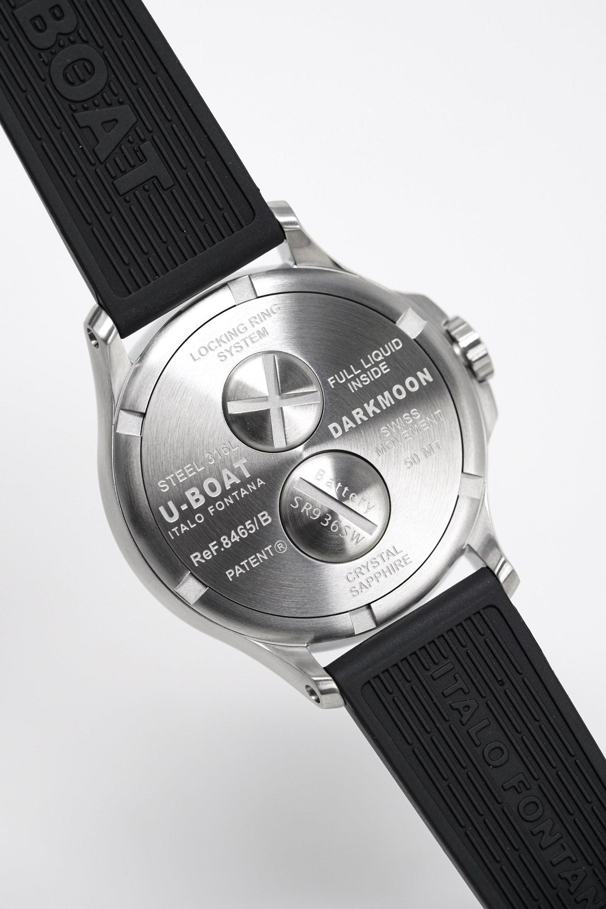 U-Boat Darkmoon 44 Red Sapphire Steel - 2021 EDITION 8465/B - Designer Watch Store